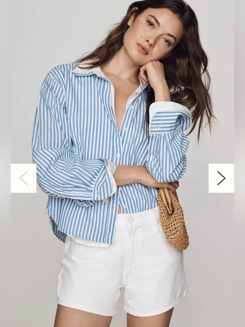 NWT MOTHER The Dodger White Denim Shorts